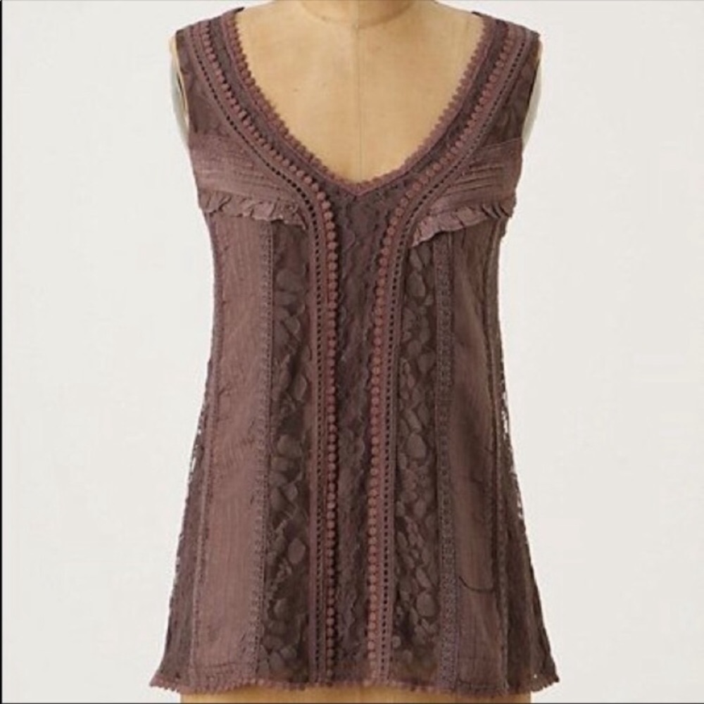 Anthropologie Deletta Voila Lace Top